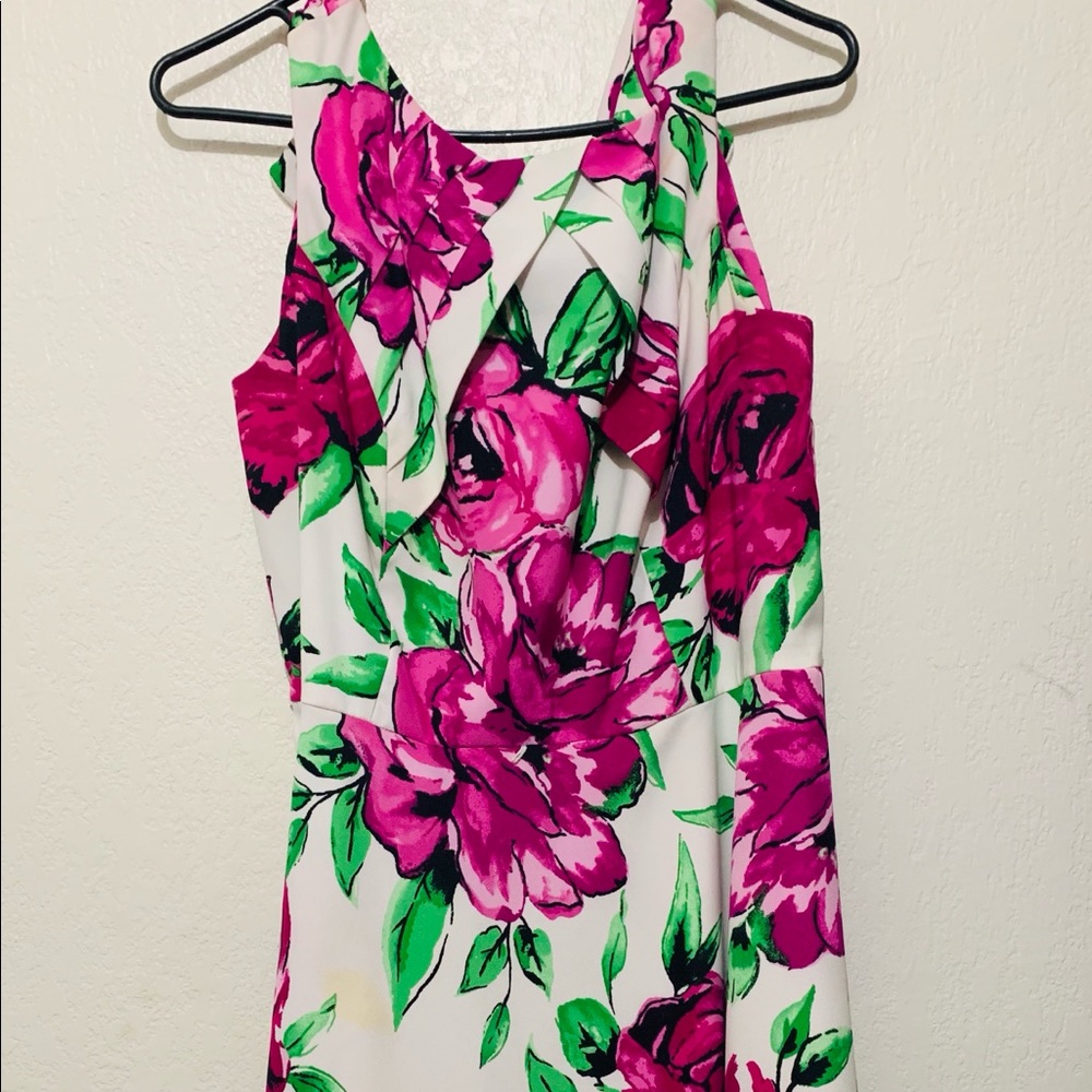AGB FLORAL MID LENGHT DRESS Size 16